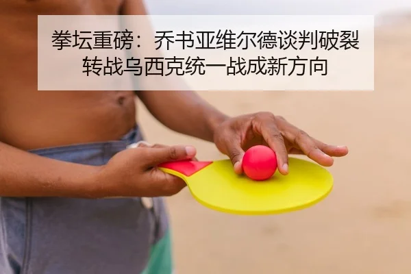 拳坛重磅：乔书亚维尔德谈判破裂 转战乌西克统一战成新方向